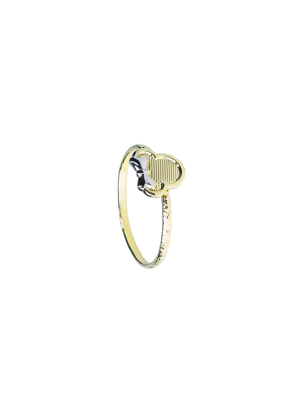 Anel Feminino Folheado a Ouro – Minnie Delicada com Laço - Joias e Semijoias Aurum Essentia