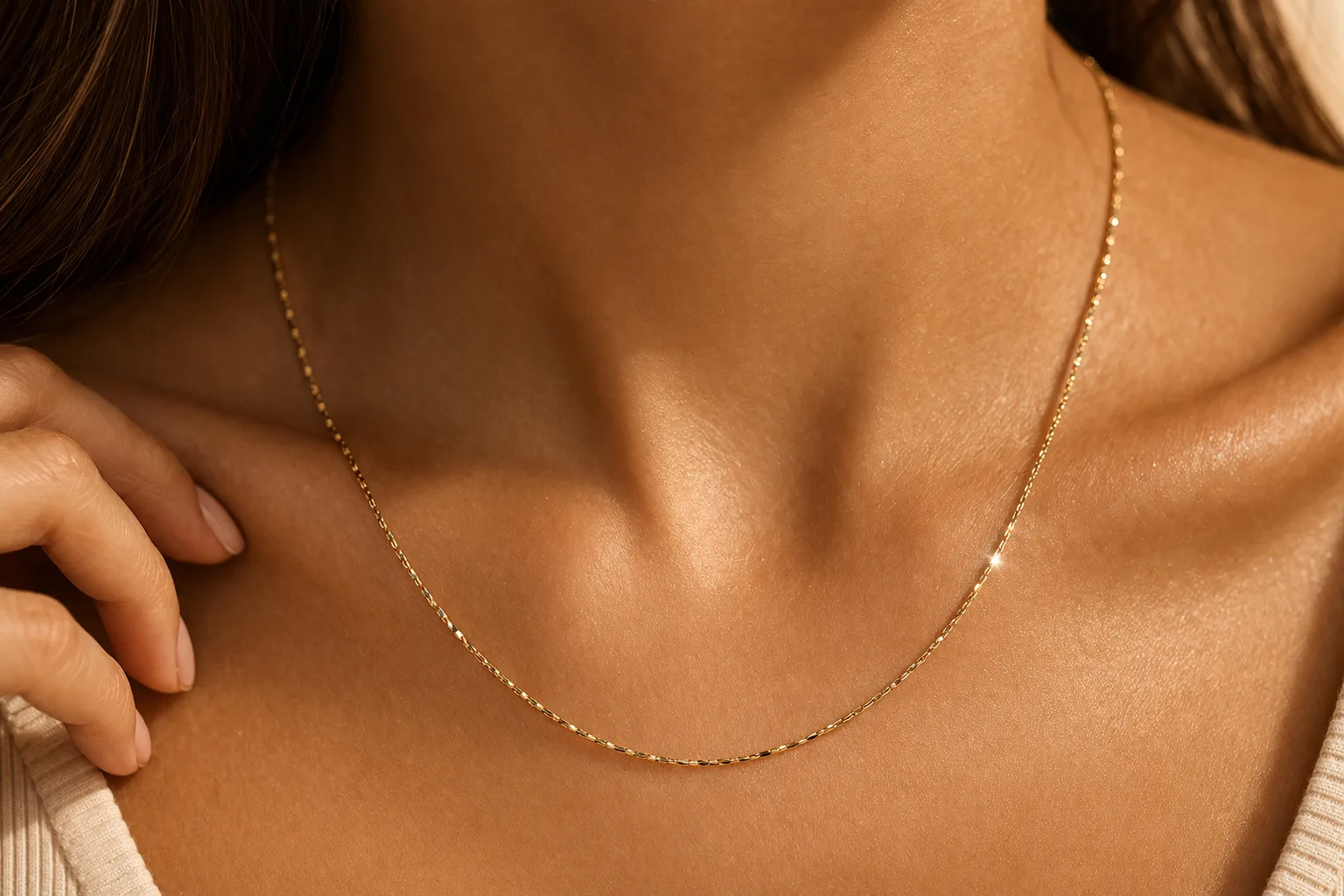 Corrente Feminina Elo Diamantado – Folheada a Ouro 18k 2
