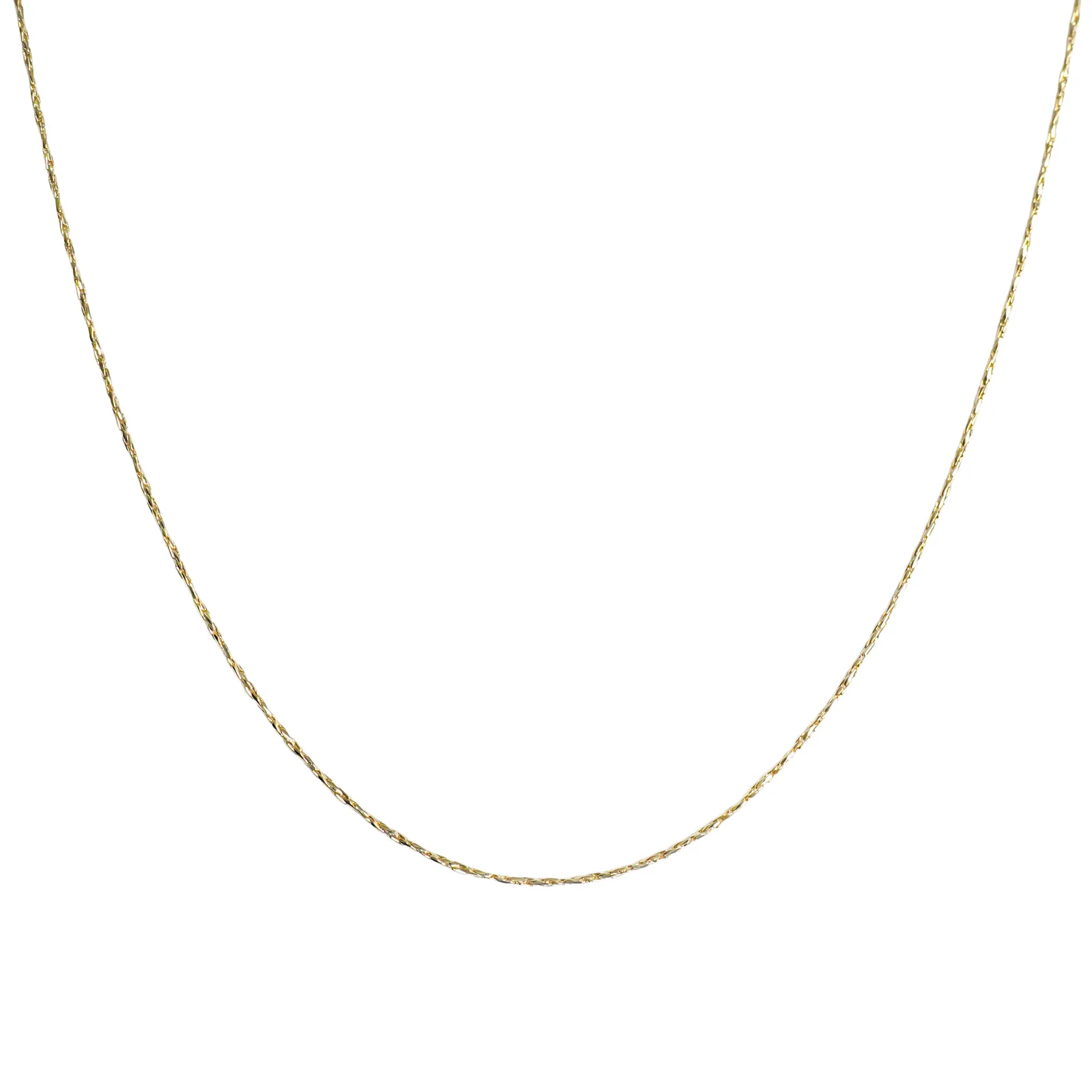 Corrente Feminina Elo Torcido – Folheada a Ouro 18k