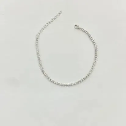Pulseira Riviera em Prata 925 com Zircônias - Joias e Semijoias Aurum Essentia